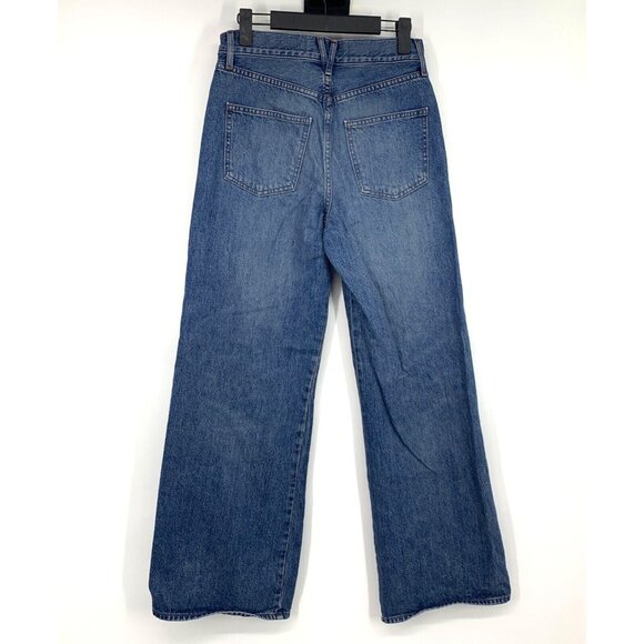 Veronica Beard Jeans Taylor Relaxed Wide Leg High Rise Blue Denim - Picture 8 of 10